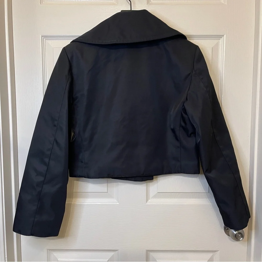 Giorgio Armani Short Single Breasted Jacket Black Size 10 - Picture 5 of 6